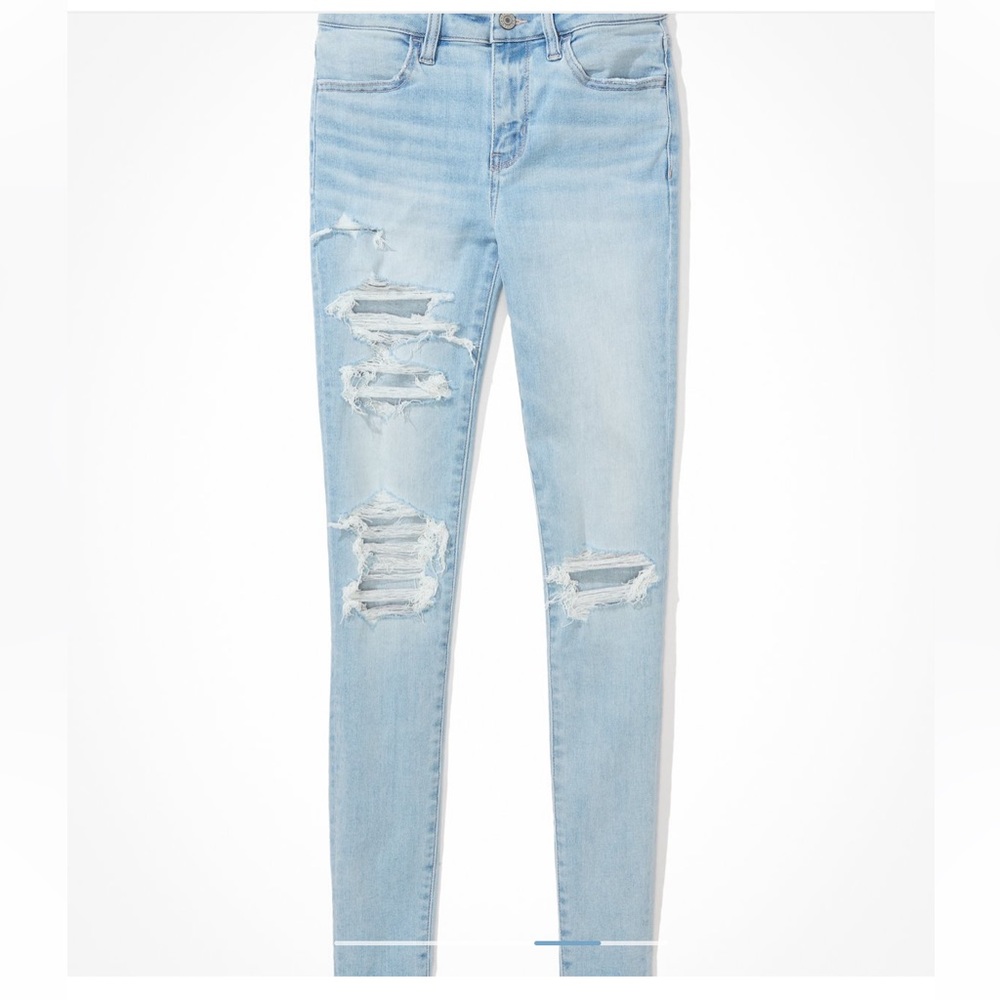 AE Ne(x)t Level Ripped Low Rise Jeggings - Picture 3 of 6